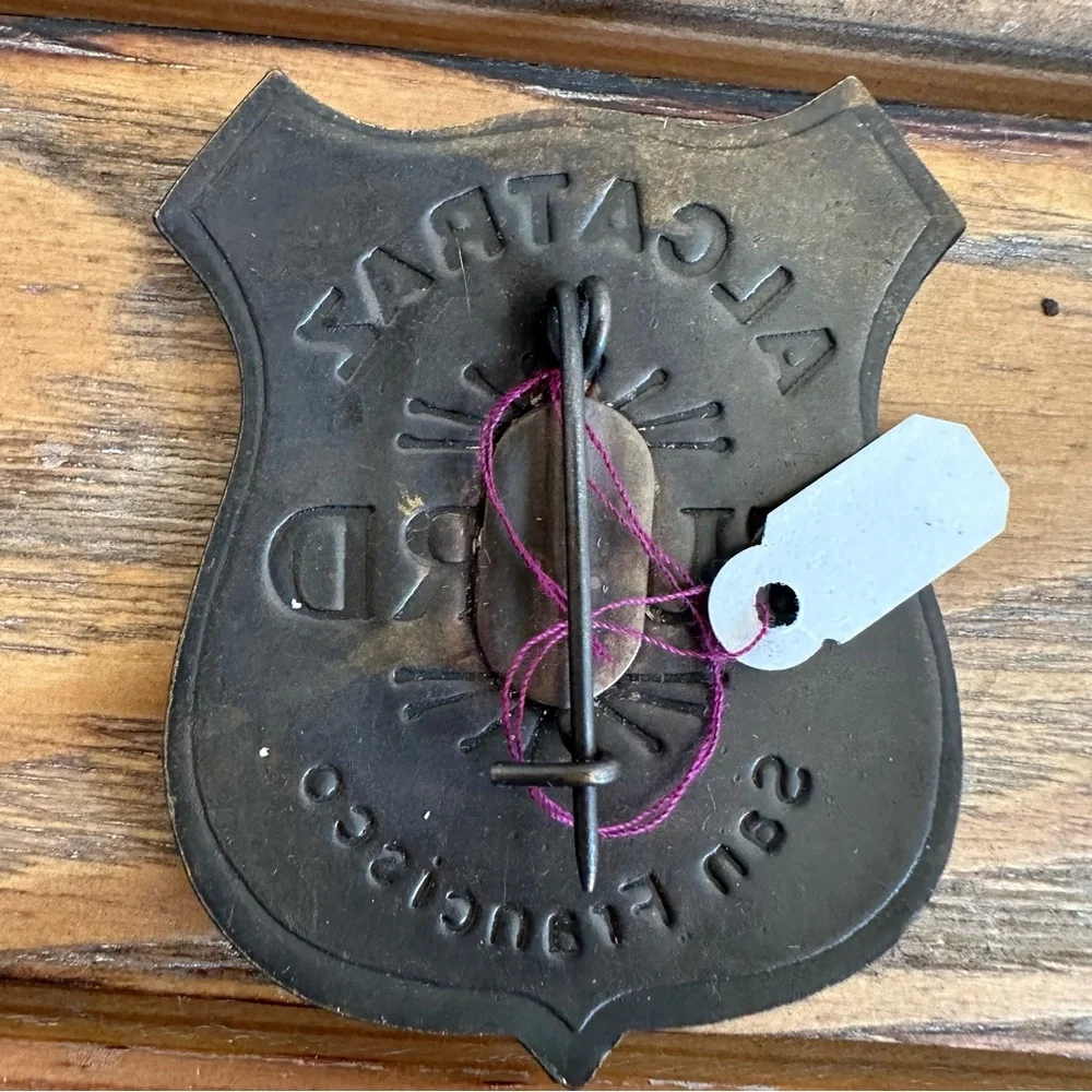 NEW Western Brass Badge Alcatraz San Francisco Guard